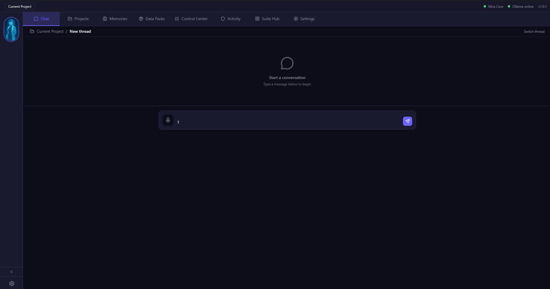 Mira Core home screenshot